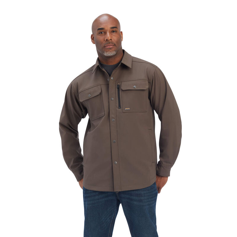 Ariat Jacke Herren - Rebar Durastretch Utility Softshell Shirt DunkelBraun ( MUEPB-6759 )